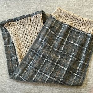 Plaid and sparkle infinity scarf